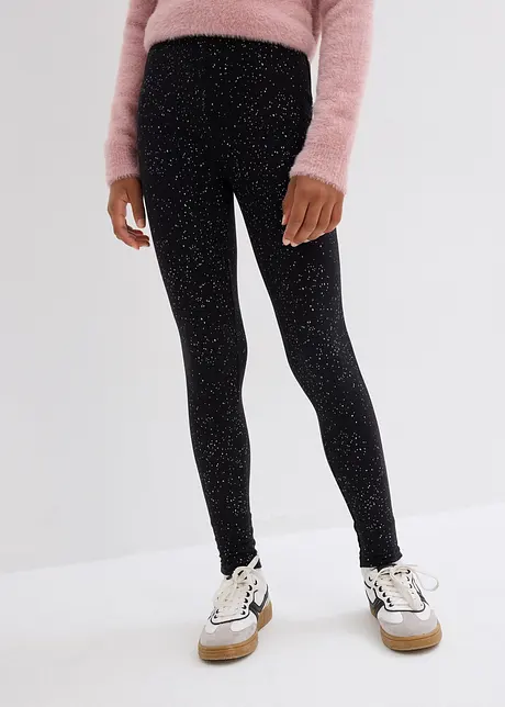 Meisjes legging met glitter, bonprix