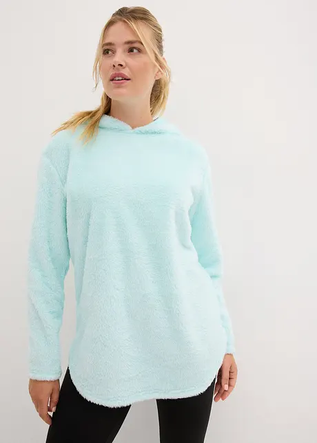 Lange trui van zacht fleece, oversized, bonprix