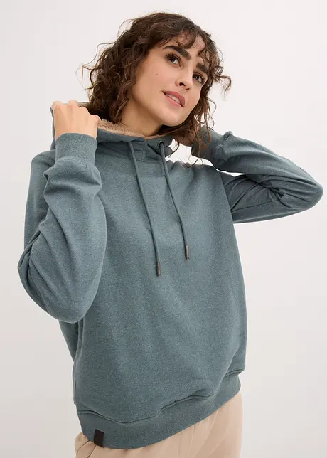 Thermo hoodie met teddy voering, bonprix