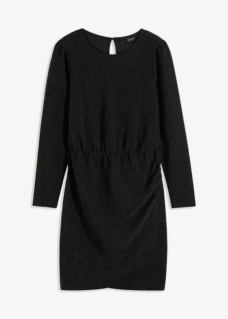 Jersey jurk met glitter, bonprix
