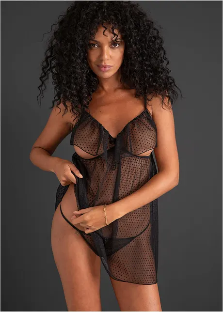 Babydoll en string ouvert (2-dlg. set), VENUS