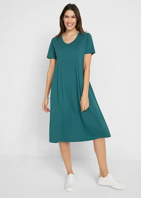 Midi jurk van katoen-jersey, bonprix