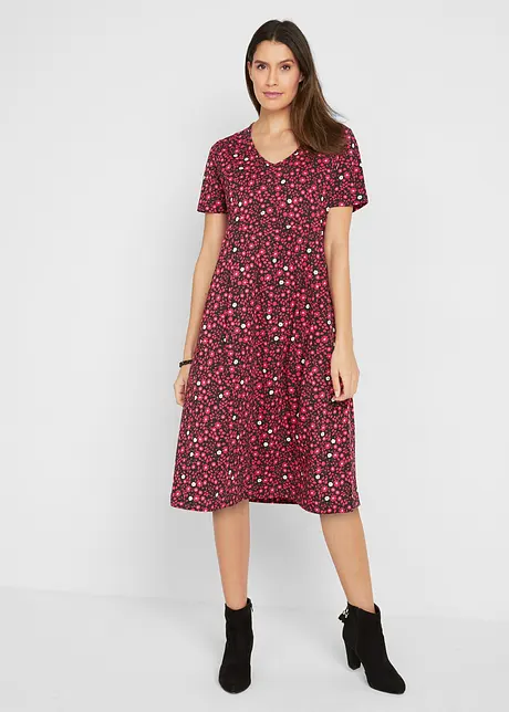 Midi jurk van katoen-jersey, bonprix