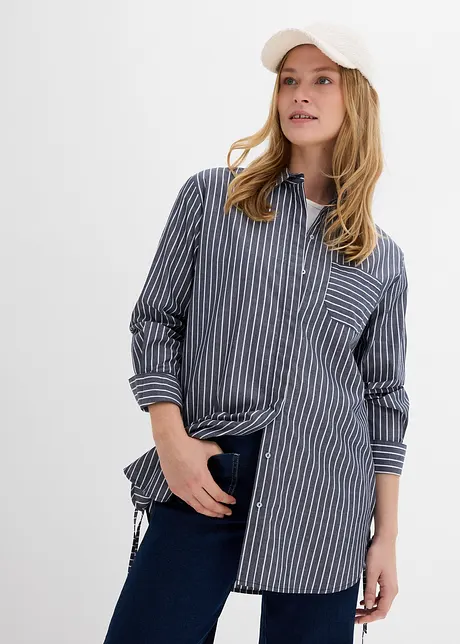 Oversized blouse van katoen, bonprix