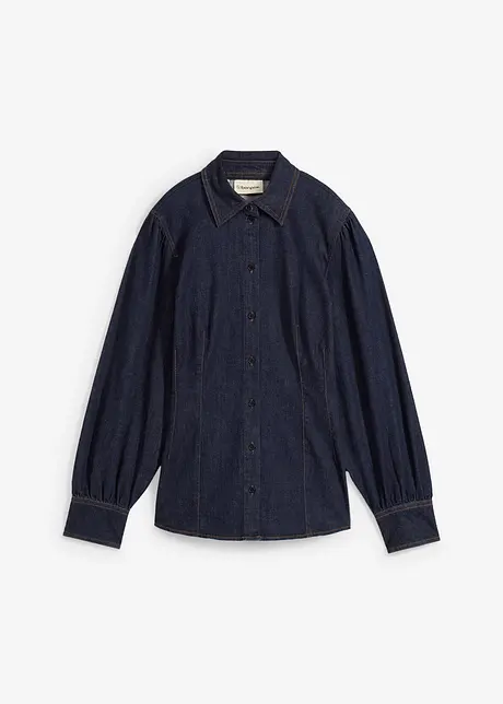 Spijkerblouse met ballonmouwen, bonprix