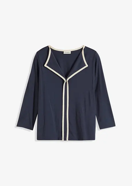 Shirt met contrasterende boorden, bonprix
