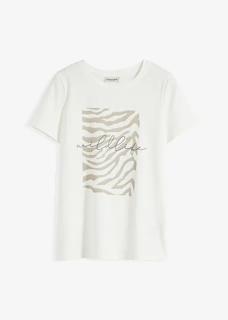 Shirt met opvallende zebra print, bonprix