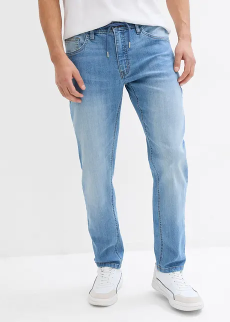 Lichte regular fit stretch jeans, straight (set van 2), bonprix