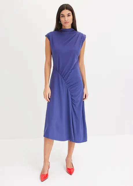 Midi jurk met asymmetrische zoom, bonprix
