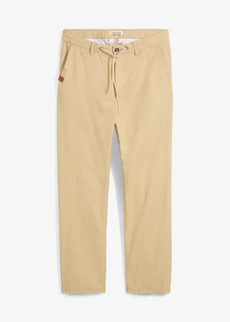 Relaxed fit chino van puur katoen, straight, bonprix