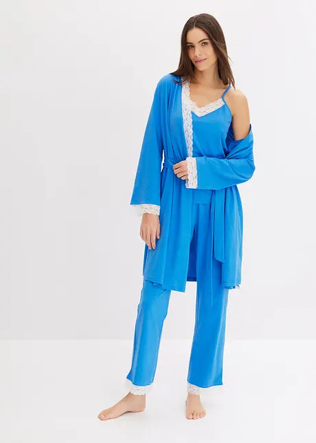 Pyjama met kimono (3-dlg. set), bonprix