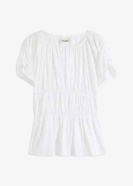 Blousetop met plooitjes, bonprix
