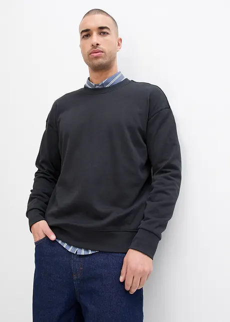 Sweater van puur katoen, loose fit, bonprix