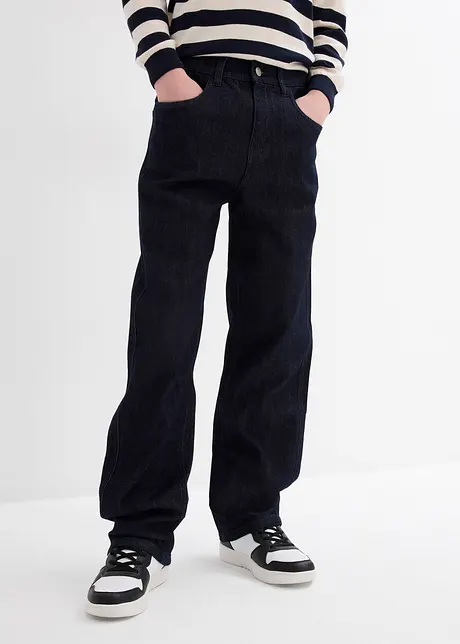 Loose fit stretch jeans, straight, bonprix