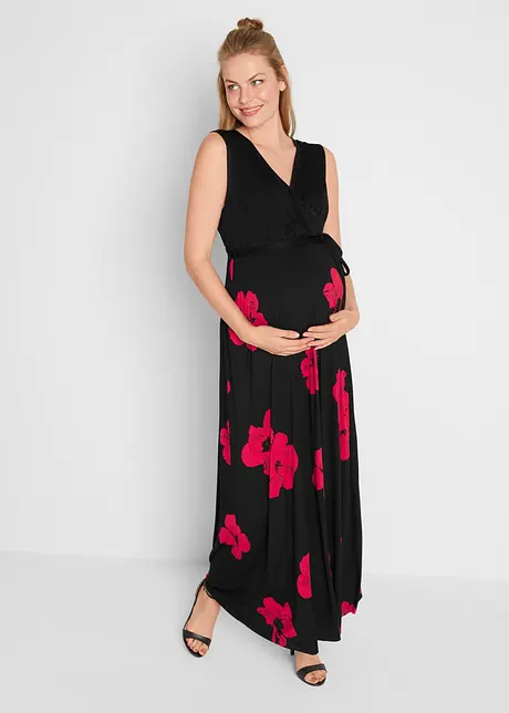 2-in-1 jersey zwangerschapsjurk/voedingsjurk met viscose, bonprix