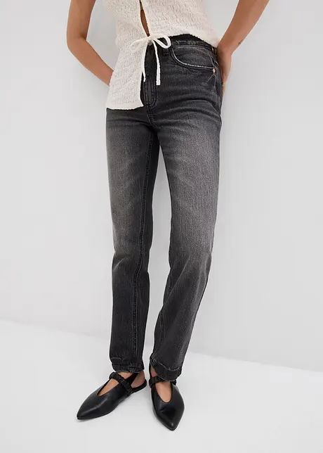 Straight jeans met high waist, bonprix