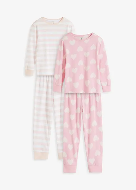 Meisjes pyjama van biologisch katoen (4-dlg. set), bonprix