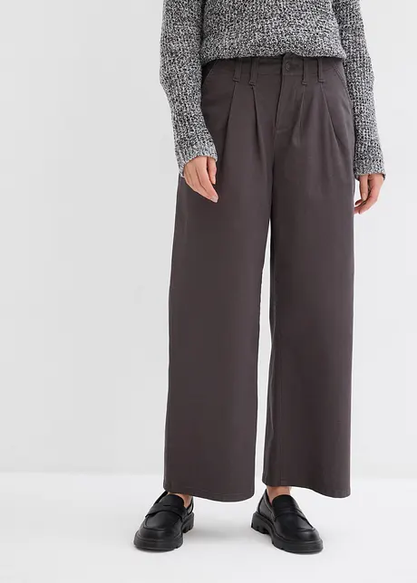 Twill broek cropped, bonprix