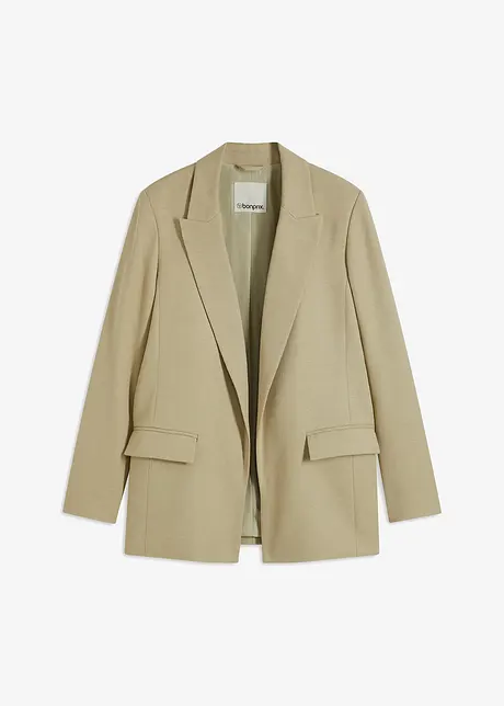 Blazer in linnen-look met gestreepte voering, bonprix