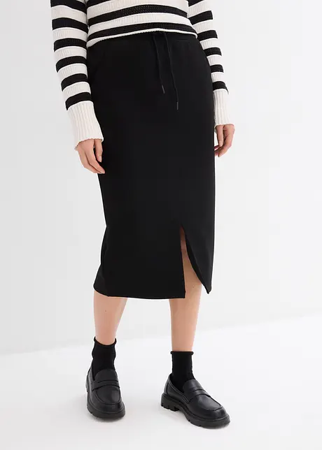 Midi rok met comfortabele band, bonprix
