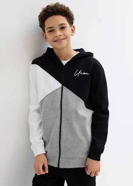 Sweatvest met capuchon in loose fit, bonprix