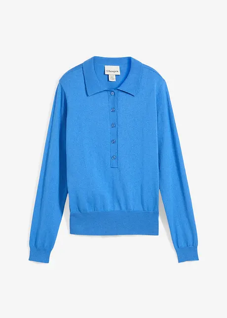 Polo trui met zijde, bonprix