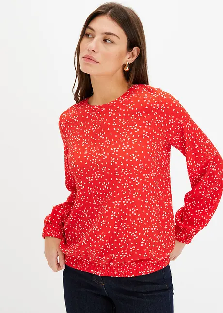 Longsleeve van jerseycrêpe, bonprix