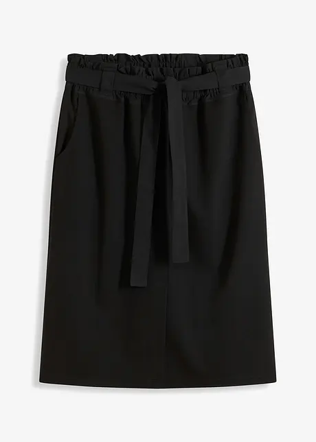 Jersey rok met geweven details, bonprix