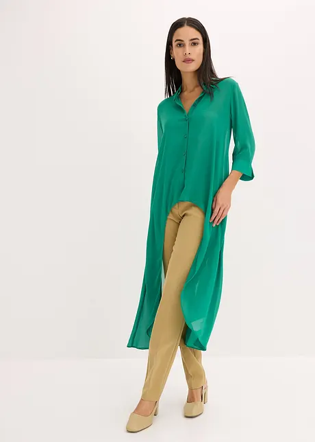 Chiffon blouse met volants, bonprix