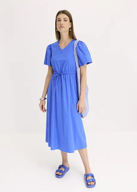 Midi jurk met wijde mouwen, bonprix