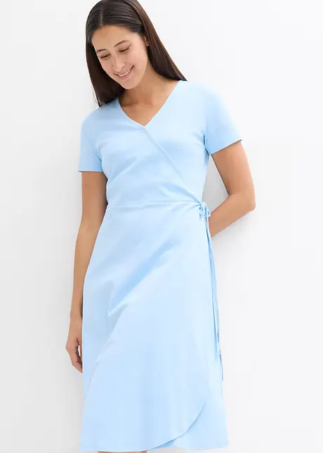 Jersey jurk met wikkeldetail, bonprix