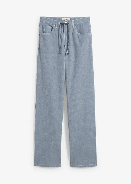 Straight jeans, high waist, gestreept, bonprix