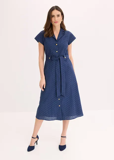 Overhemdjurk met broderie anglaise, bonprix