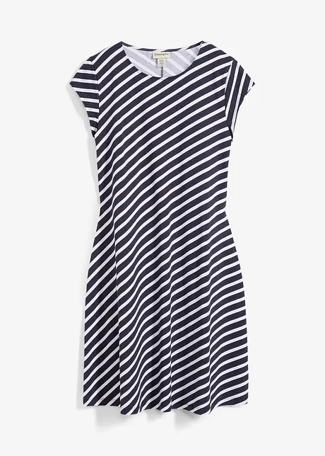 Jersey jurk in een aansluitend model, bonprix