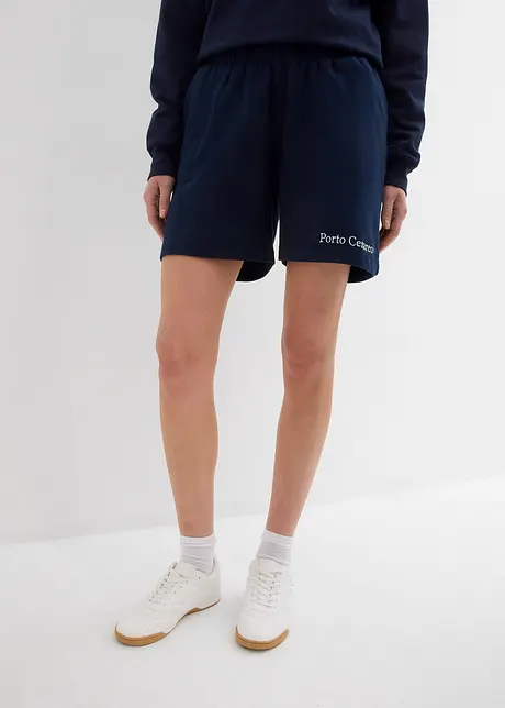 Sweat short met borduursel, bonprix