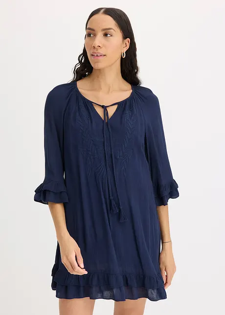 Boho jurk met borduursel, bonprix