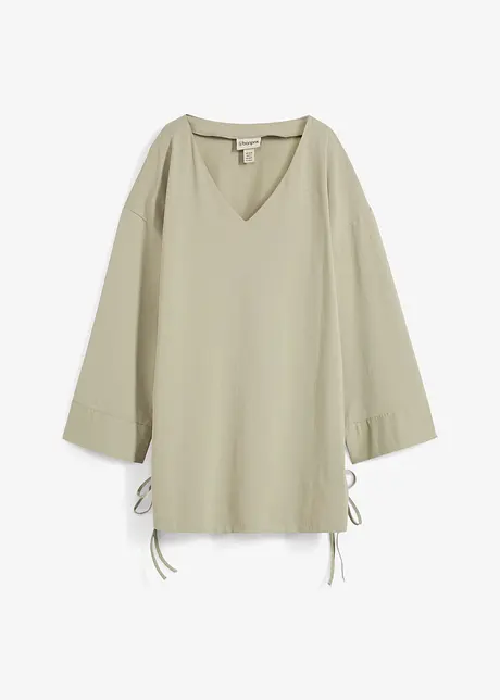 Oversized shirt van een elastische katoenmix, bonprix