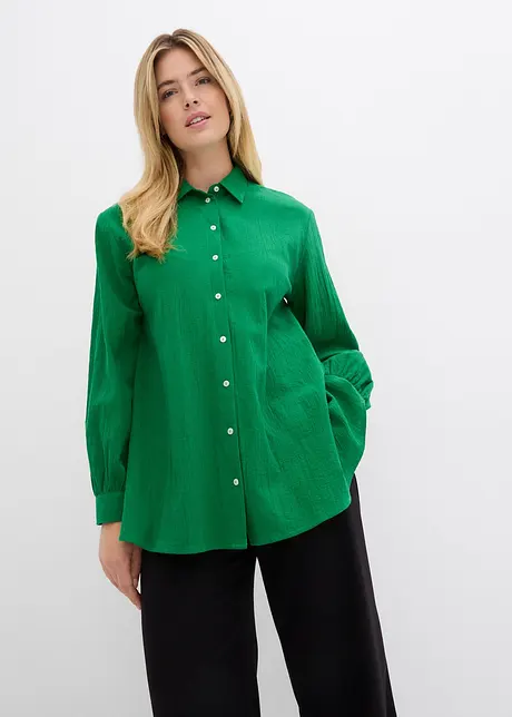 Lange blouse, wijd model, van katoen, bonprix