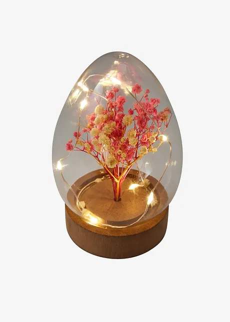 LED ornament ei met gedroogde bloemen, bonprix