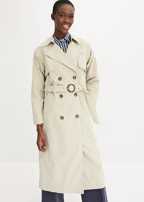 Trenchcoat met afneembare mouwen, bonprix
