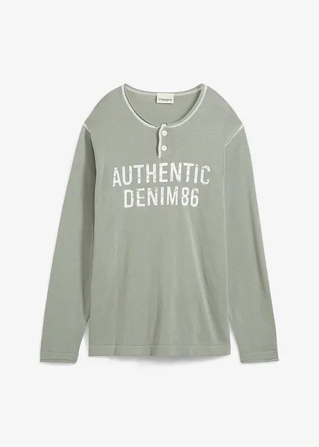 Henley trui van puur katoen, bonprix