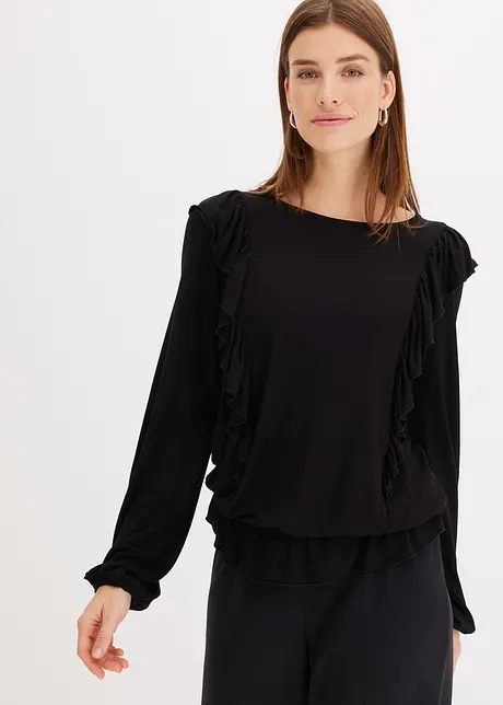 Shirt met volants, bonprix