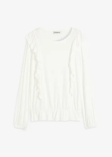 Shirt met volants, bonprix