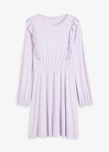 Jersey jurk met volants, bonprix