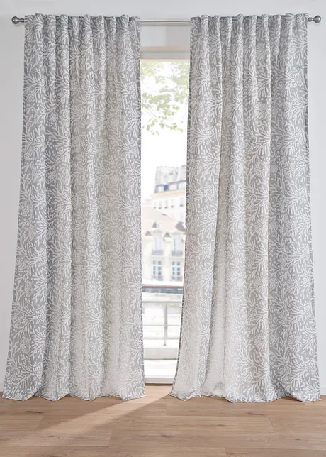Jacquard gordijn met motief (1 stuk), bonprix