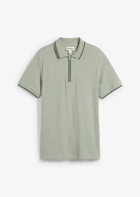 Poloshirt van katoen met ritssluiting, bonprix