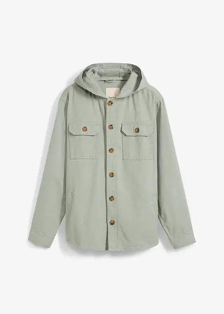 Overshirt met capuchon, bonprix