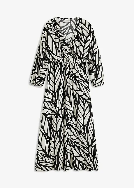 Gedessineerde maxi jurk van soepele viscose, bonprix