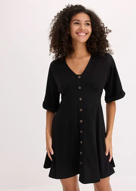 Getailleerde mini jurk, bonprix