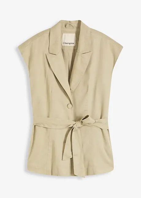 Mouwloze blazer van lyocell, bonprix